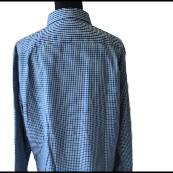 Nautica Men’s Dress Shirt Large Blue Long Sleeve - Picture 8 of 8